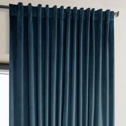 Varsity Blue Extra Wide Signature Plush Velvet Hotel Blackout Curtain -Chic Curtains Shop VPYC SBO161270 DW 94780 3