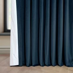 Varsity Blue Extra Wide Signature Plush Velvet Hotel Blackout Curtain -Chic Curtains Shop VPYC SBO161270 DW 94780 4