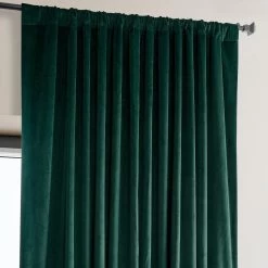 Spirit Green Extra Wide Signature Plush Velvet Hotel Blackout Curtain -Chic Curtains Shop VPYC SBO179759 DW 94781 2