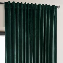 Spirit Green Extra Wide Signature Plush Velvet Hotel Blackout Curtain -Chic Curtains Shop VPYC SBO179759 DW 94781 3
