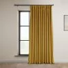 Sophomore Gold Extra Wide Signature Plush Velvet Hotel Blackout Curtain -Chic Curtains Shop VPYC SBO179760 DW 94782