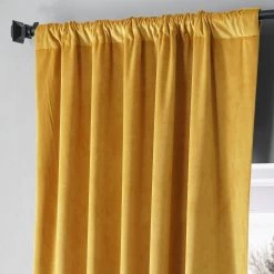 Sophomore Gold Signature Plush Velvet Hotel Blackout Curtain -Chic Curtains Shop VPYC SBO179760 68974 3