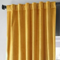 Sophomore Gold Signature Plush Velvet Hotel Blackout Curtain -Chic Curtains Shop VPYC SBO179760 68974 4