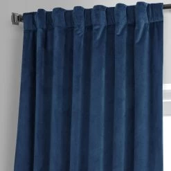Dreamland Blue Signature Plush Velvet Hotel Blackout Curtain -Chic Curtains Shop VPYC SBO179910 80375 4