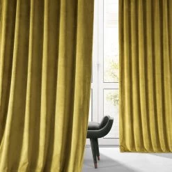 Babylonia Green Signature Plush Velvet Hotel Blackout Curtain 13 Babylonia Green Signature Plush Velvet Hotel Blackout Curtain -Chic Curtains Shop VPYC SBO179911 80376 1