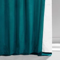 Sea Garden Teal Signature Plush Velvet Hotel Blackout Curtain 12 Sea Garden Teal Signature Plush Velvet Hotel Blackout Curtain -Chic Curtains Shop VPYC SBO179921 80379 5
