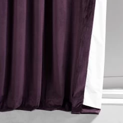 Plum Blossom Signature Plush Velvet Hotel Blackout Curtain -Chic Curtains Shop VPYC SBO190162 80402 5