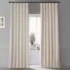Diva Cream Signature Plush Velvet Hotel Blackout Curtain -Chic Curtains Shop VPYC SBO198593 68971 1