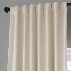 Diva Cream Signature Plush Velvet Hotel Blackout Curtain -Chic Curtains Shop VPYC SBO198593 68971 4