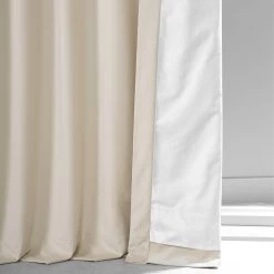 Diva Cream Signature Plush Velvet Hotel Blackout Curtain -Chic Curtains Shop VPYC SBO198593 68971 5