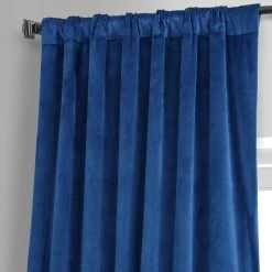 Babylonian Blue Signature Plush Velvet Hotel Blackout Curtain 11 Babylonian Blue Signature Plush Velvet Hotel Blackout Curtain -Chic Curtains Shop VPYC SBO198604 80400 3