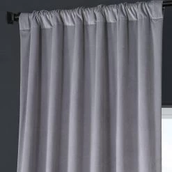 Cascade Grey Royal Lux Velvet Curtain -Chic Curtains Shop VRCH 201061 75304 3